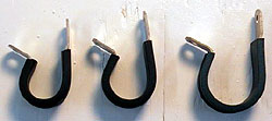 Rubber D clamps
